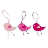 63040-065-512 - Set 3 puisori din fetru cu agatatoare - roz - CS-R