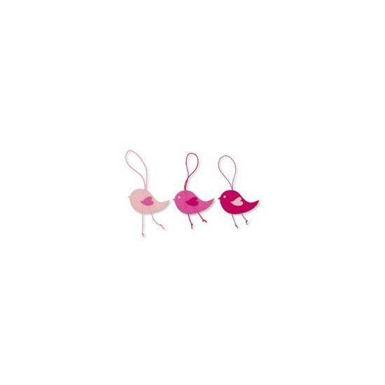 63040-065-512 - Set 3 puisori din fetru cu agatatoare - roz - CS-R