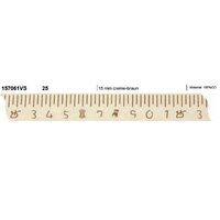 157061 VS - Rola panglica Hotex - Vintage Style - 15mm.x3m - centimetru maro - crem
