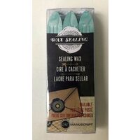 MSH7633AQU - Set 3 batoane de ceara cu fitil - 9.5 x 1.3 cm - aqua blue