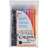 MM7001 - Set 10 markere colorate cu doua capete - Callicreative