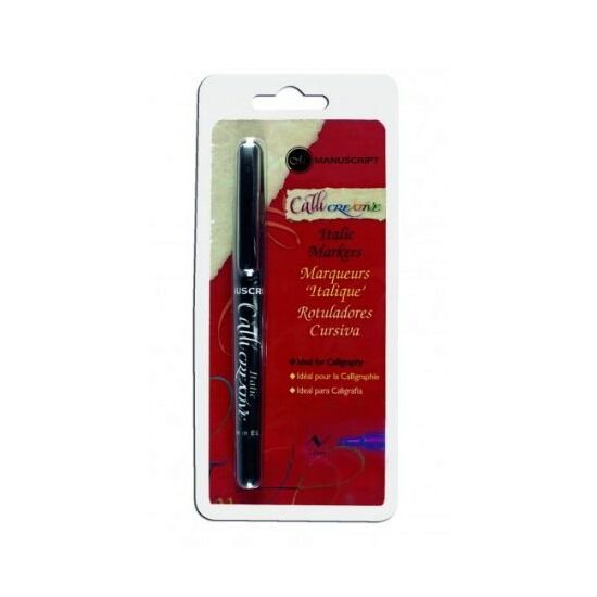 MM6208 - Marker negru cu varf drept pentru caligrafie 3.6 mm - Callicreative