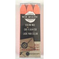 MSH7633PCH - Set 3 batoane de ceara cu fitil - 9.5 x 1.3 cm - peach