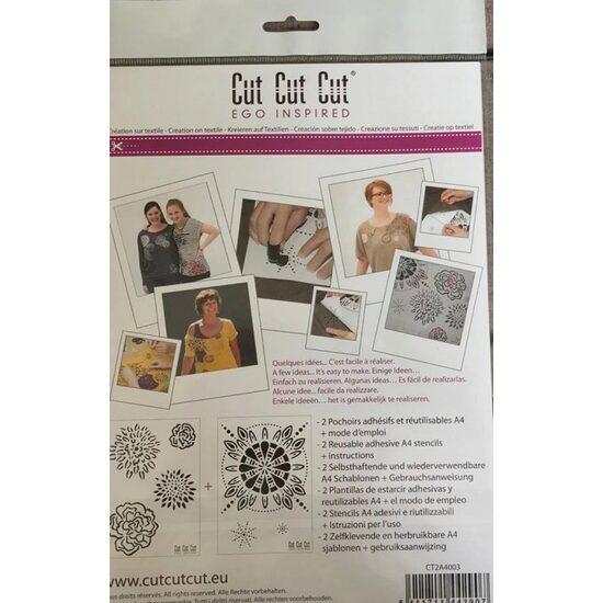 CT2A4003 Set 2 sabloane A4 adezive - Ethnic - Cut Cut Cut - Darwi
