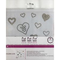CTSA4001 Coala termocolanta, cu paiete 21x21cm - Sequins Love - Cut Cut Cut - Darwi