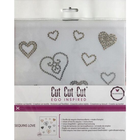CTSA4001 Coala termocolanta, cu paiete 21x21cm - Sequins Love - Cut Cut Cut - Darwi
