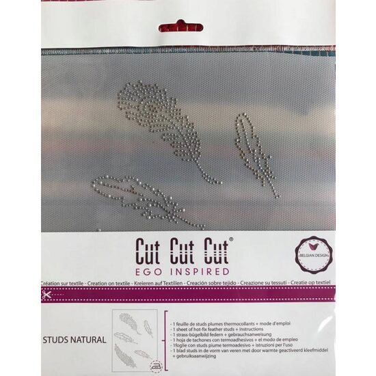 CTSA4002 Coala termocolanta, cu paiete 21x21cm - Studs Natural - Cut Cut Cut - Darwi