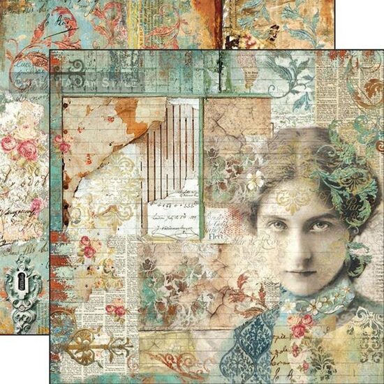 SBB518 - Hartie scrapbooking 31.2X30.3CM - Stamperia