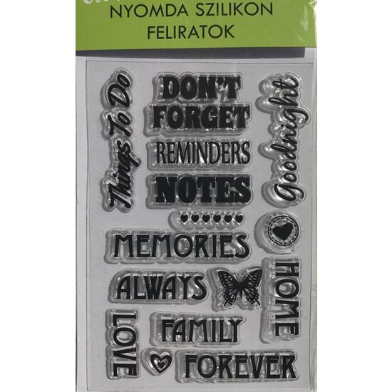 358541 - Stampile silicon - Reminders - ANT-CH