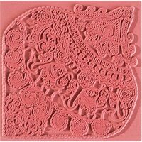 CE95014 - Placa de textura, stampila cauciuc - 9x9cm - Cernit - Indian