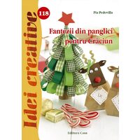 Fantezii din panglici pentru Craciun - Idei creative 118