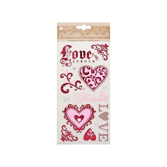 NAK16 - Stickere din folie rosie - Love - DP CRAFT