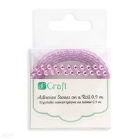 DPTA-012 - Rola strasuri autoadezive 0.4 mm x 0.9 m - roz - DP CRAFT