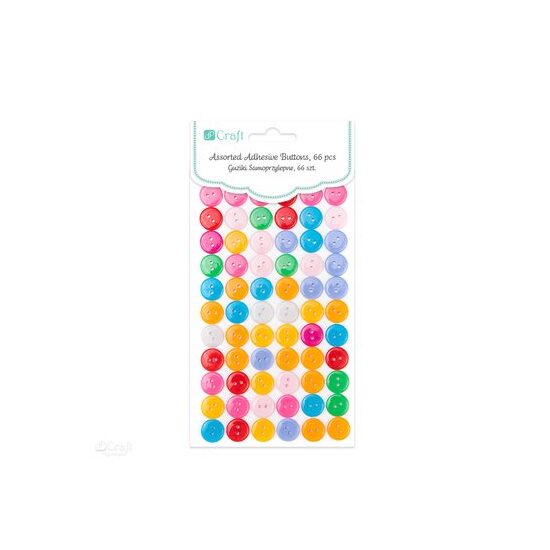 CEGU-014 Set 66 nasturi colorati autoadezivi 12mm - DP CRAFT