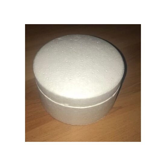DIST-080 - Cutie rotunda polistiren cu capac rotunjit 13.5 cm - DP CRAFT