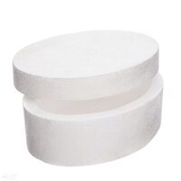 DIST-079 - Cutie ovala polistiren cu capac rotunjit 15.5 x 11 cm - DP CRAFT