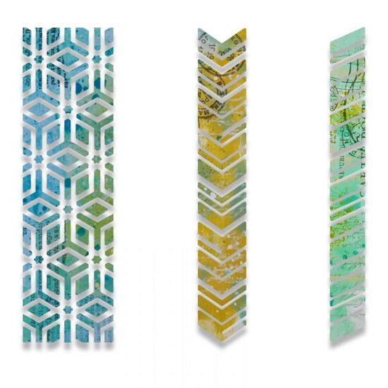 8 - 662672 Set 3 Cuttere Thinlits - TAIE SI EMBOSEAZA - Borders - Sizzix