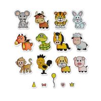 18 - 662615 Set 18 cuttere Framelits + 17 stampile - Zodiac Animals - Sizzix