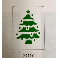 24117 - Sablon plastic A5 , 3D - K2 - bradut - Pentart
