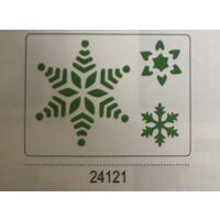 24121 - Sablon plastic A5 , 3D - K6 - stelute - Pentart