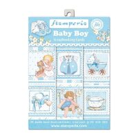SBBPC04 - Set 24 coli scrapbooking 11,4 x 16,5 cm - Baby Boy - Stamperia