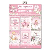 SBBPC05 - Set 24 coli scrapbooking 11,4 x 16,5 cm - Baby Girl - Stamperia