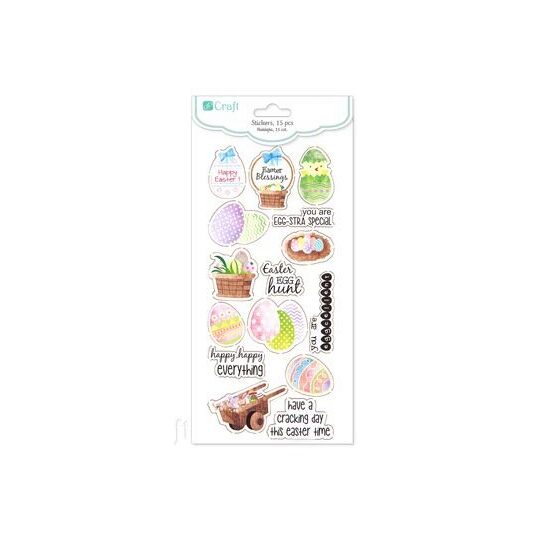 DPNK-040 - Set 15 stickere decorative - Oua Paste - DP CRAFT