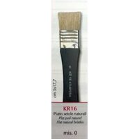 KR16 - Pensula porc, lata 0, blister - Stamperia