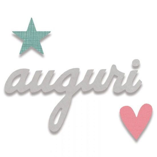 B - 662117 Cutter Bigz - Auguri - Sizzix