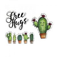 8 - 662682 Set 3 cuttere Framelits + 3 stampile - Sending Hugs - Sizzix