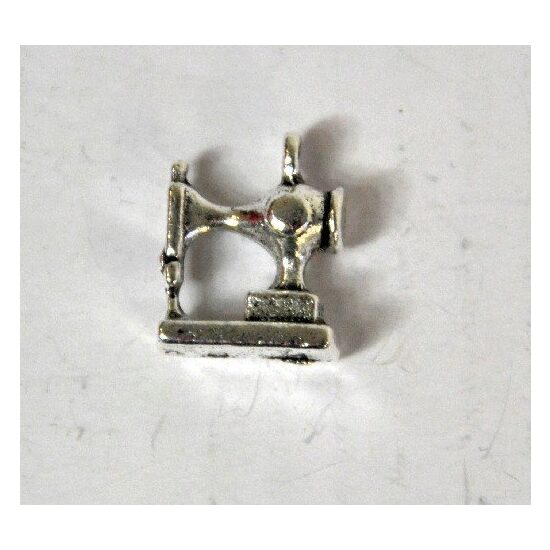 367276 - Charm metalic argintiu, masina de cusut - aprox 1.2cm - ANT-CH