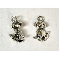 367267D - Charm metalic argintiu - catel - aprox 1.7cm - ANT-CH