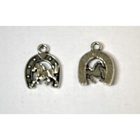 367255D - Charm metalic argintiu - potcoava - ANT-CH