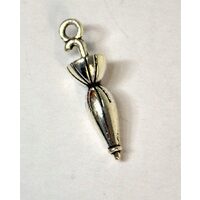 367265D - Charm metalic argintiu - umbrela - ANT-CH
