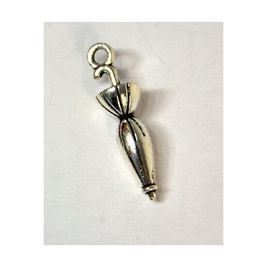367265D - Charm metalic argintiu - umbrela - ANT-CH