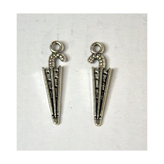367233D - Charm metalic argintiu - umbrela - ANT-CH