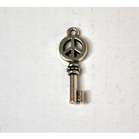367218D - Charm metalic argintiu - cheie - ANT-CH