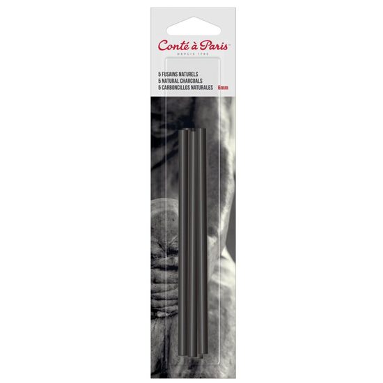 Set 5 carbuni naturali rotunzi 6mm, blister Conte a Paris
