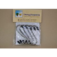 Set 5 carlige metalice 6cm - ANT-CH