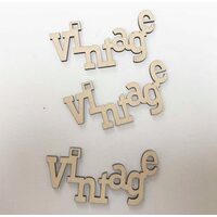 32181 - Set 3 figurine lemn 10 cm - Vintage - Pentart