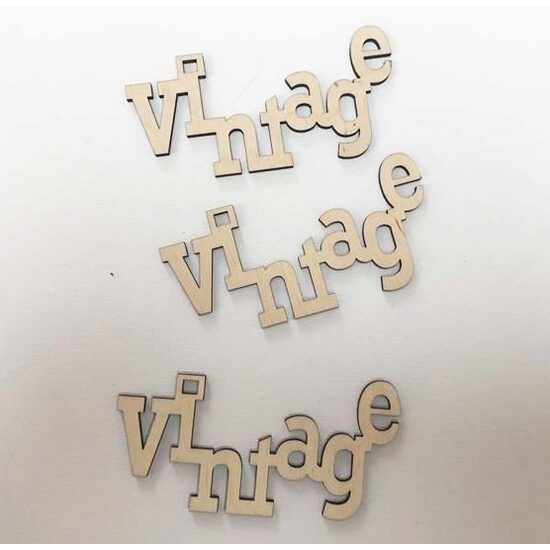 32181 - Set 3 figurine lemn 10 cm - Vintage - Pentart
