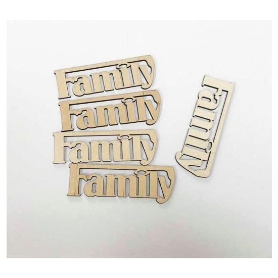 32156 - Set 5 figurine lemn 10 cm - Family - Pentart
