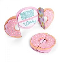 10 - 662725 Set 9 cuttere Thinlits - Card, Donut Fold-a-Long - Sizzix