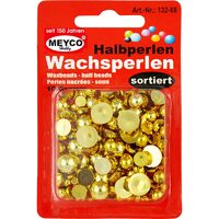 132-68 - Mix semisfere plastic, aurii 10gr - Meyco