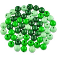 310-52 - Margele lemn mix verzuri, 10mm, 56buc - Meyco