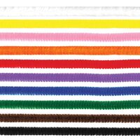 22012 - Set 10 buc. sarma plusata chenille - 8mm x 50cm - mix culori - Meyco
