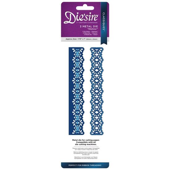 DS-C-GLAM Set 3 Cuttere Classiques Ribbon Threading - Glamour - Crafters Companion