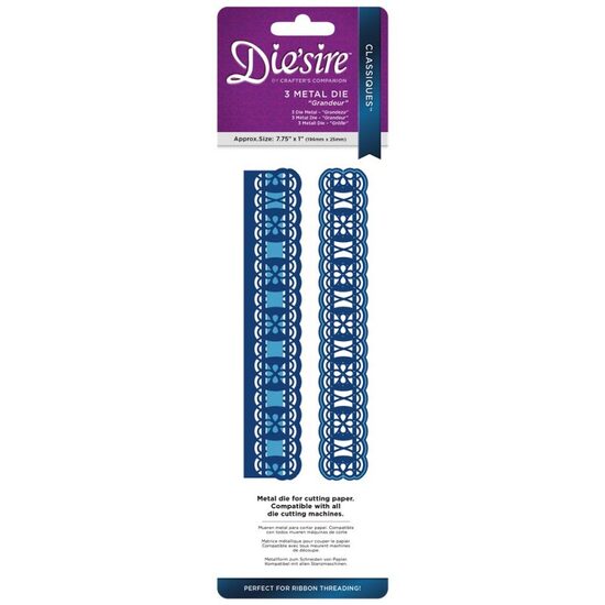 DS-C-GRAN Set 3 Cuttere Classiques Ribbon Threading - Grandeur - Crafters Companion