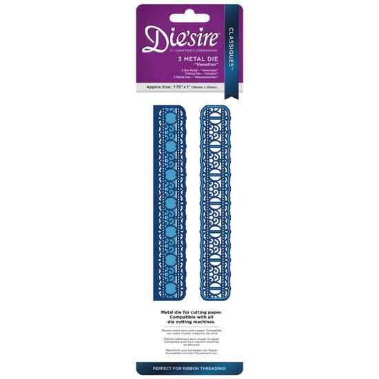 DS-C-VENE Set 3 Cuttere Classiques Ribbon Threading - Venetian - Crafters Companion