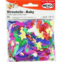 208-12 - Paiete - confetti decorativ, bebe - plastic metalizat, culori mixte - 25gr - Meyco